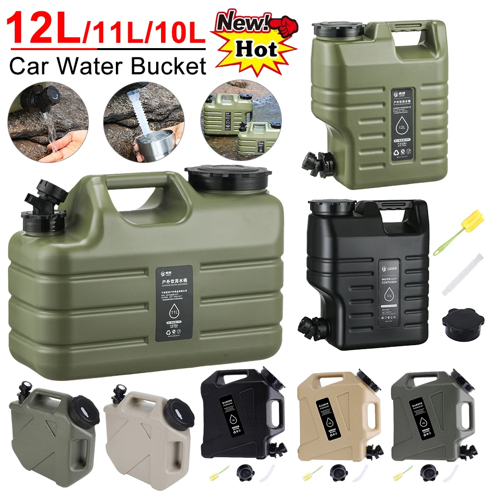 Camping Cooking Container - 10/11/12L Auto Wasser Eimer Große Kapazität