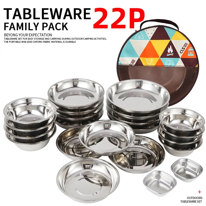Camping Cooking Dining Set - CLS Camp Cooking Tragbares Essgeschirr-Set mit