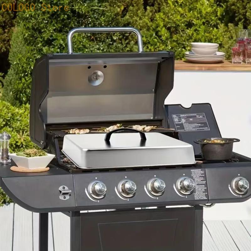 Quadratische Lebensmittelabdec – Camping Cooking Flat Top Bewertung und Preis