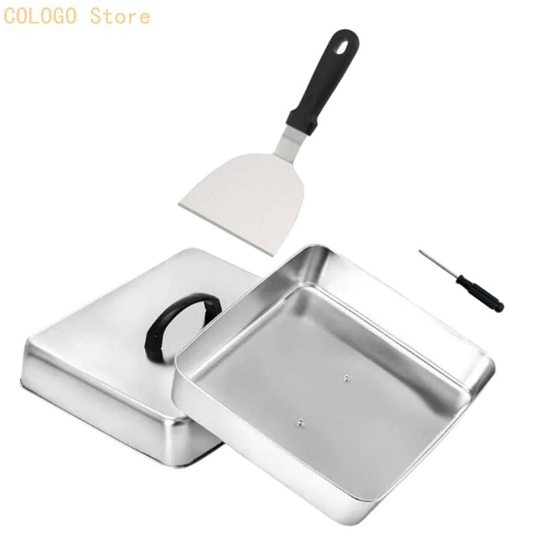 Quadratische Lebensmittelabdec – Camping Cooking Flat Top Bewertung und Preis