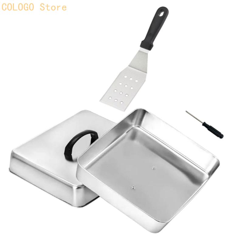 Quadratische Lebensmittelabdec – Camping Cooking Flat Top Bewertung und Preis
