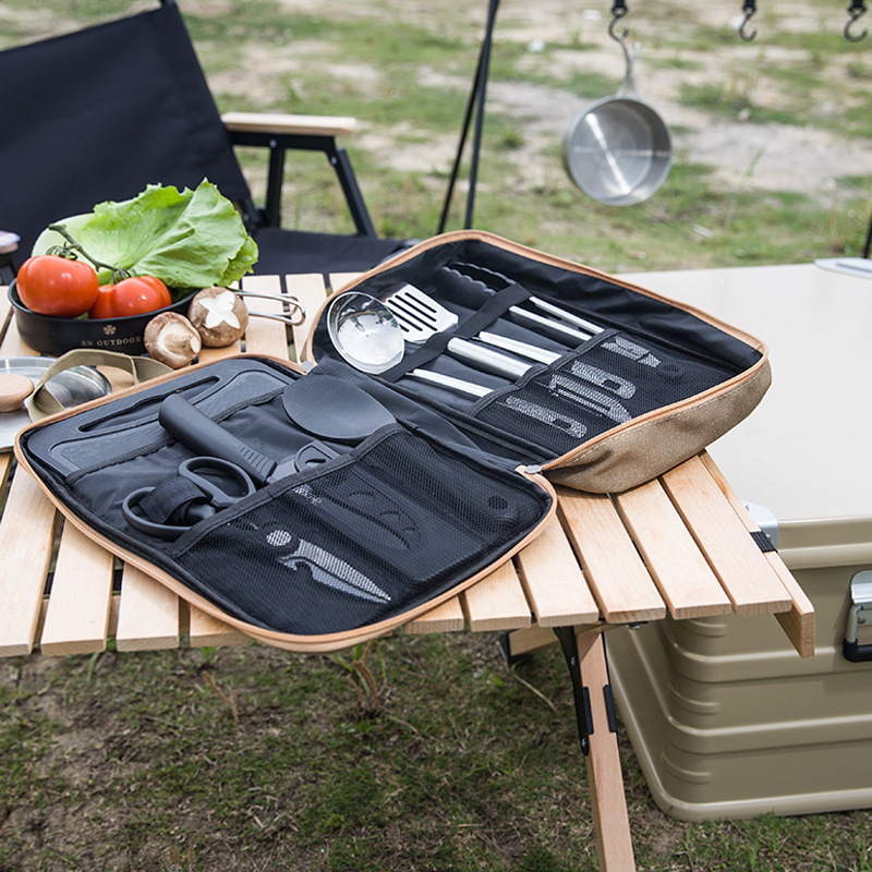8-teiliges Camping-Kochgeschir – Camping Cooking Organizer Bewertung und Preis