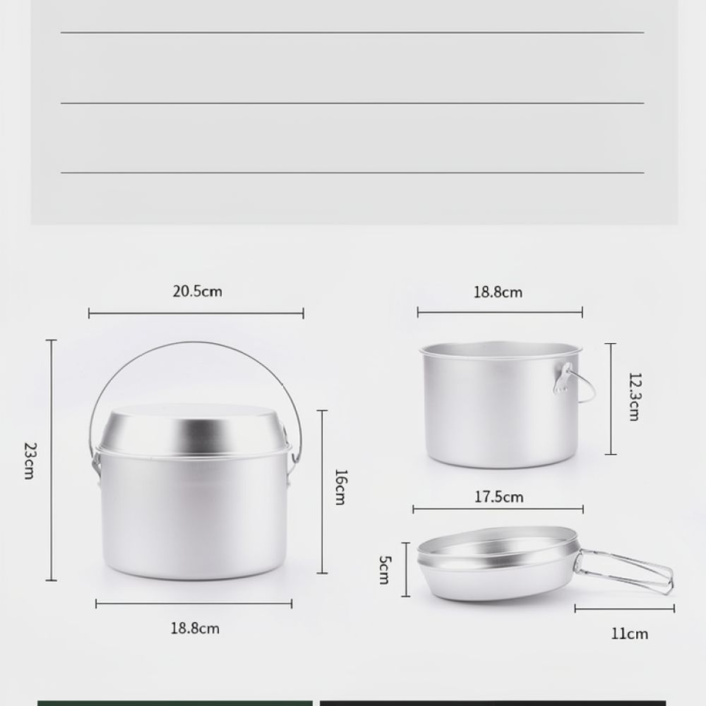 Outdoor-Picknick-Kochgeschirr  – Camping Cooking Dining Set Bewertung und Preis