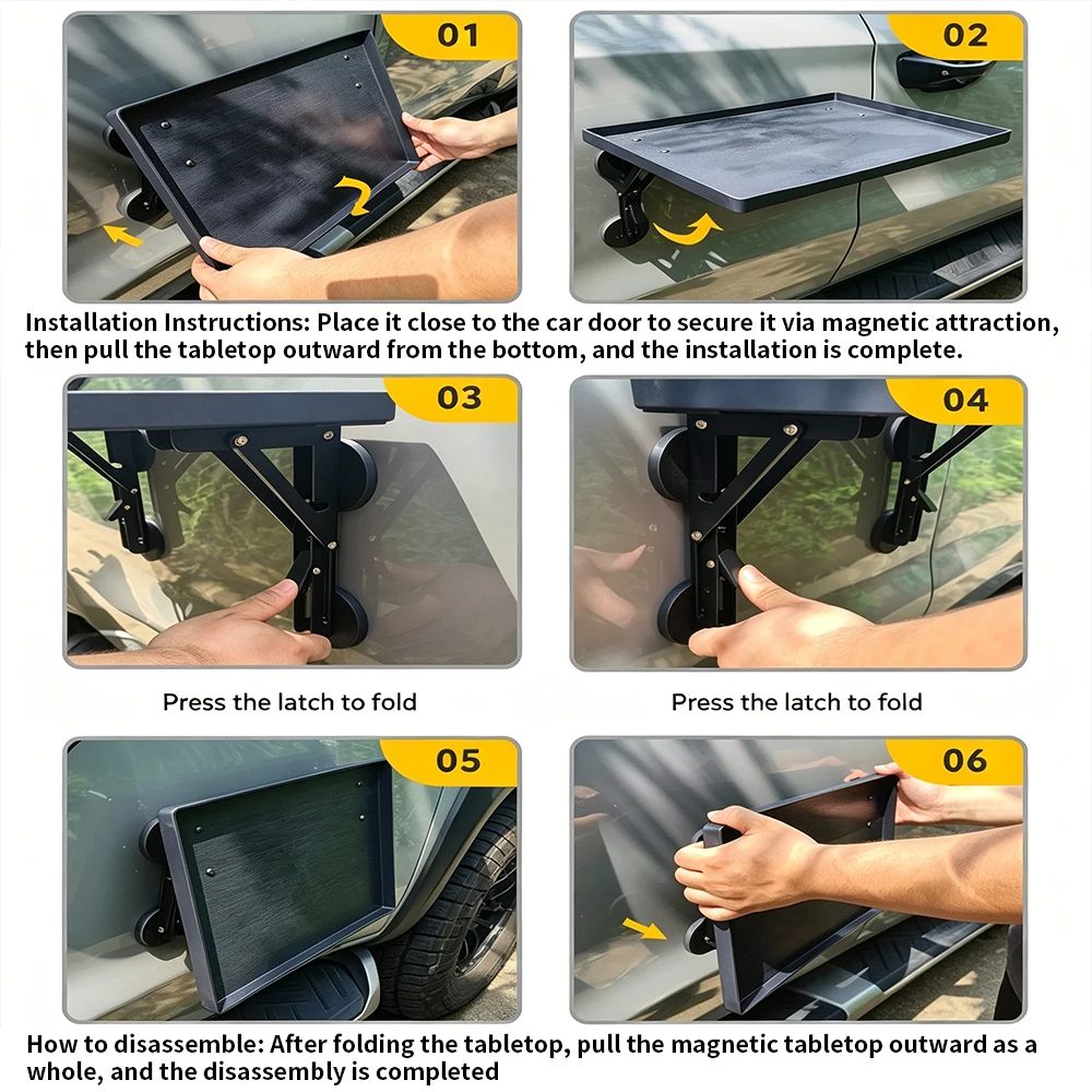 Tragbarer Auto-Seitentür-Hänge – Camping Cooking Table Bewertung und Preis