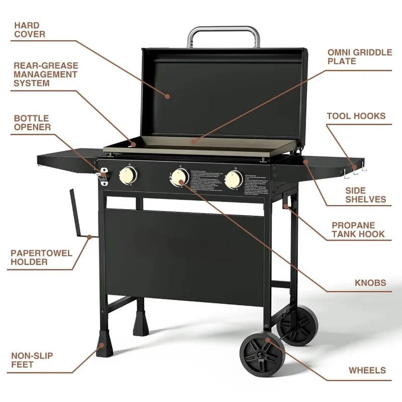 Mobile Outdoor-Kochstation mit – Camping Cooking Flat Top Bewertung und Preis